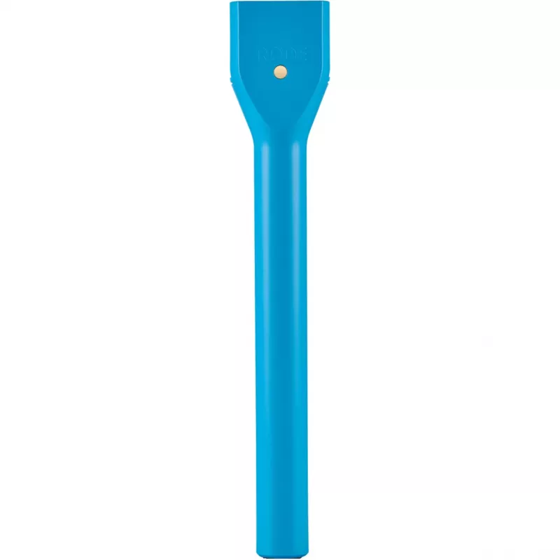 Microfone Interview GO da Rode — microfone de mão compacto para entrevistas, azul