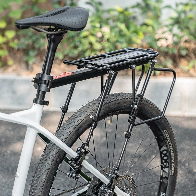 Rockbros 33210004001 bagageiro de bicicleta preto com prateleira
