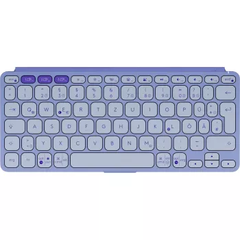 Logitech Keys-To-Go 2, Lilás, Bluetooth, Alemão, 920-012966