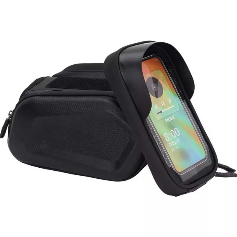 Extralink Bolsa de bicicleta, bolsa de quadro impermeável com capa para telemóvel