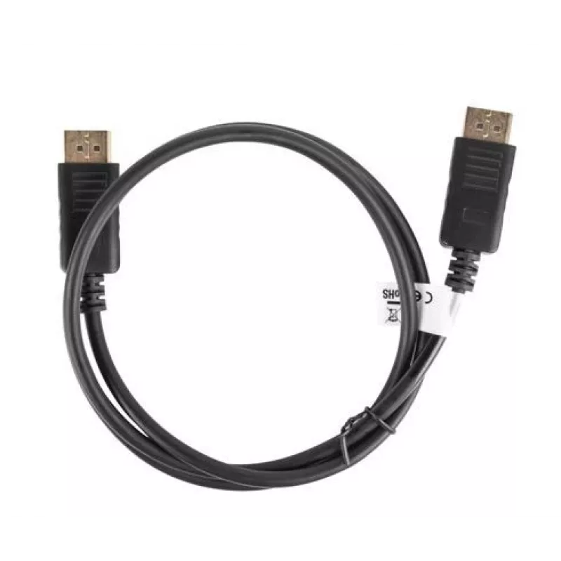 Cabo DisplayPort Lanberg 19 Pin V1.2 4K, 1M | CA-DPDP-10CC-0010-BK | DisplayPort para DisplayPort
