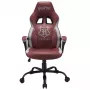Cadeira de escritório Subsonic SA5642-H1 assento acolchoado encosto acolchoado castanho branco
