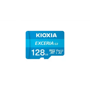 Cartão microSDXC Kioxia EXCERIA G3 128 GB UHS-I U3 V30 – 160/50 MB/s, Class 10, azul
