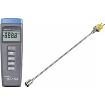VOLTCRAFT K101 + TP 205 Termómetro -200 a +1370 °C sensor tipo K