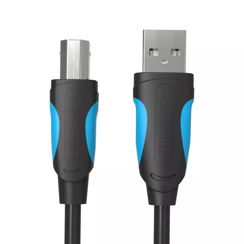 Cabo USB 2.0 A para USB-B Vention VAS-A16-B500, 5 m, preto, macho-macho, 480 Mbit/s