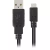 Cabo USB 2.0, ficha USB-A > ficha Micro-USB preto, 0,5 metros, duplamente blindado