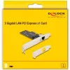 Placa DeLOCK PCI Express x1 81260 1 x RJ45 5 Gigabit LAN RTL8126