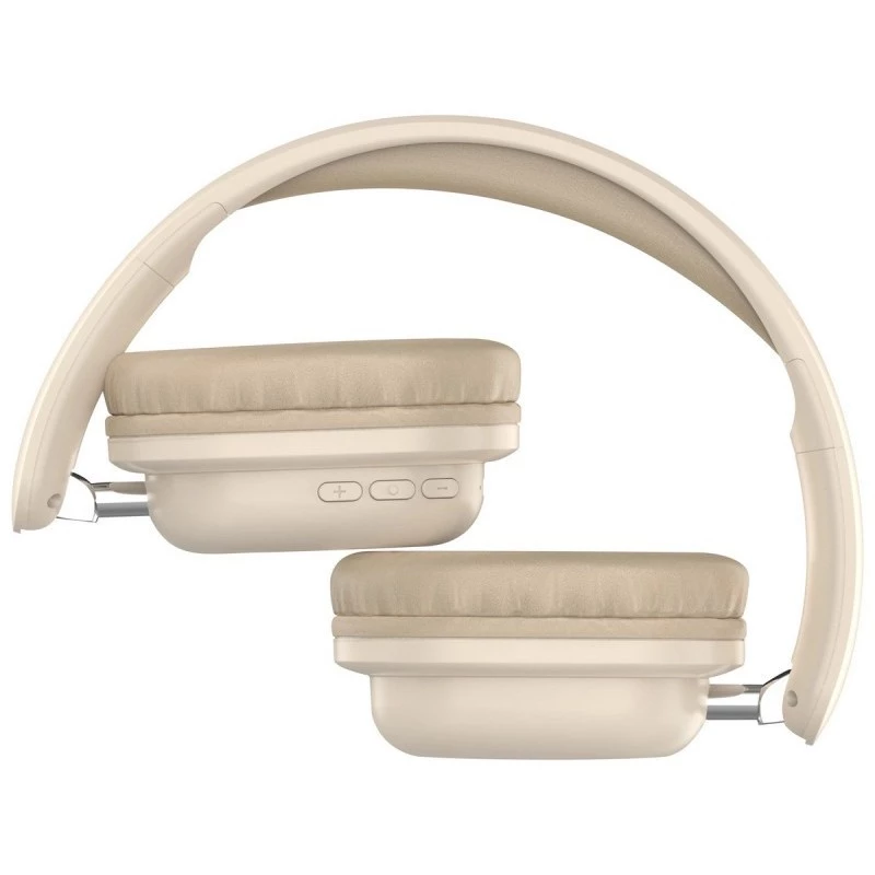 Defender FreeMotion B640 auscultadores sem fios on-ear, Bluetooth 5.3, USB-C, AUX 3,5 mm, 20–20000 Hz, 105 dB, bege