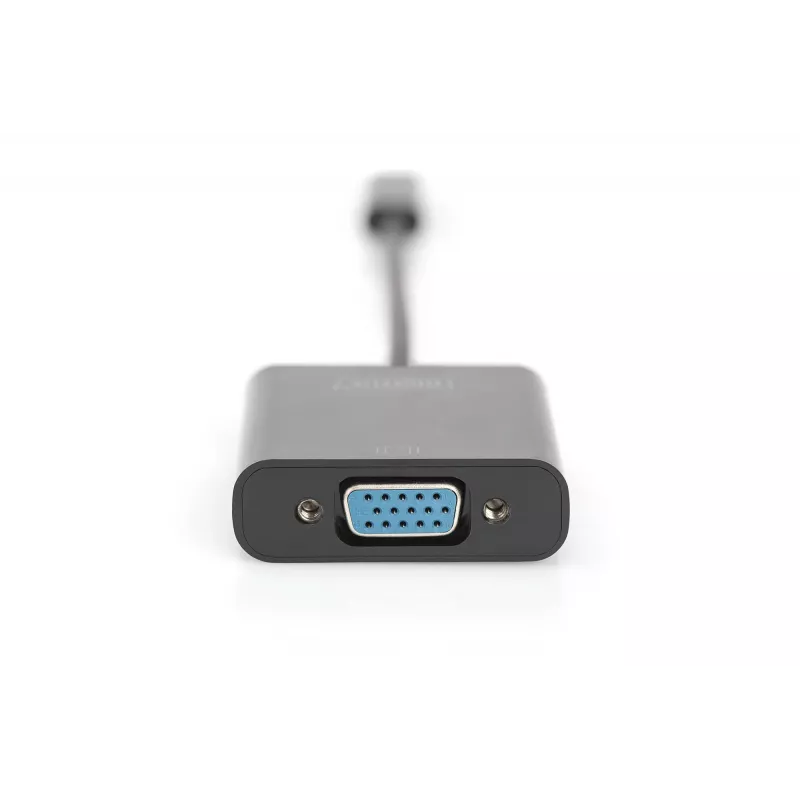 Adaptador USB-C para VGA DIGITUS DA-70853, Full HD 1080p, preto