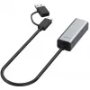 Adaptador Ethernet ALLNET ALL-NC-2.5G-USBC_A USB 3.0 Type-C e Type-A 2,5 Gbps Multi-Gigabit LAN