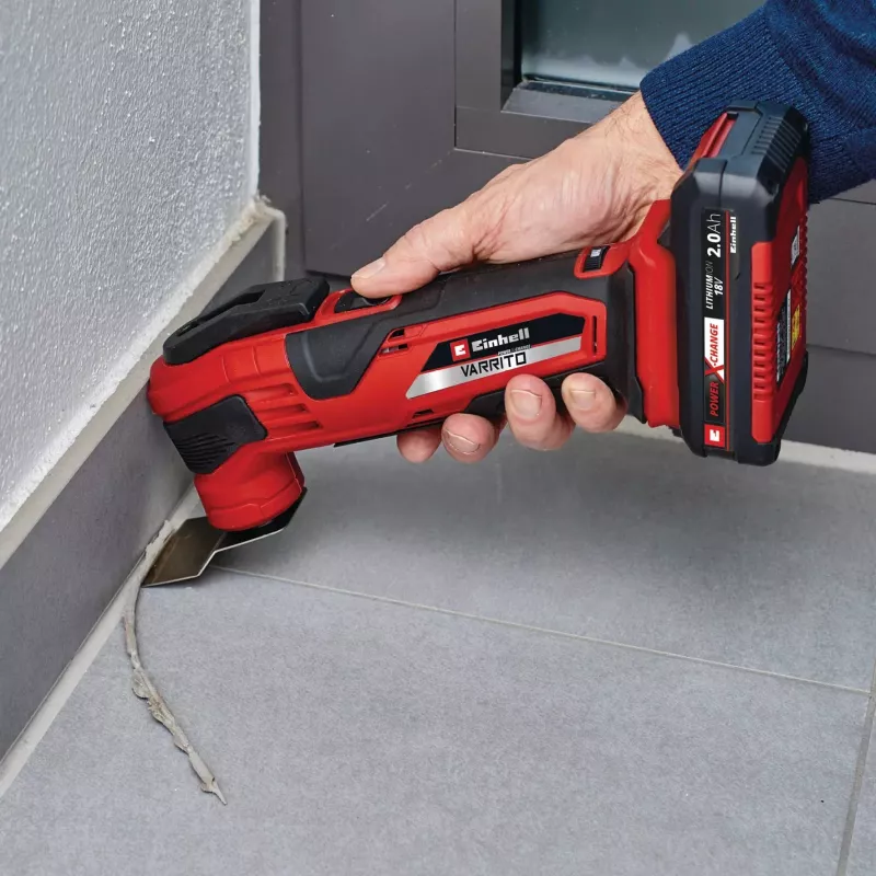 Ferramenta multifunções a bateria Power X-Change VARRITO, 18 Volt (vermelho/preto, sem bateria e carregador, incl. acessórios)