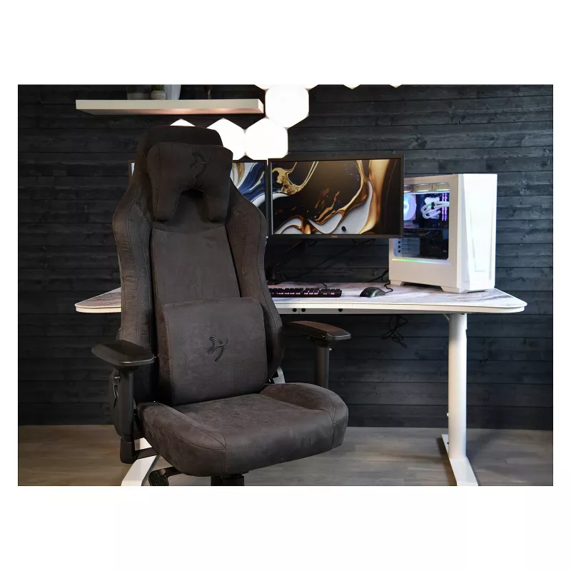 Cadeira gaming para PC Arozzi Vernazza Supersoft Pure preta, peso máximo do utilizador 145 kg