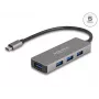 Hub USB DeLOCK 63173 Type-C 5000 Mbit/s preto