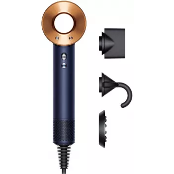 Secador de cabelo Dyson Supersonic 1600 W azul cobre fluxo de ar 13,3 l/s