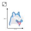Letreiro de néon MANTA Neon Lights Dog with Glasses Manta SNL69MT – candeeiro de parede LED decorativo em forma de cão