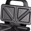 Sanduicheira Adler AD 3043, 1300 W, placas antiaderentes, 2 sanduíches, superfície de cozedura 285 × 152 mm, preta