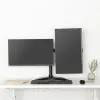 HAGOR HA FS - conjunto de montagem (suporte de mesa) - para 2 ecrãs LCD - preto - tamanho do ecrã: 38-68 cm (15-27)