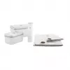 ZWILLING Fresh & Save conjunto inicial de vácuo em plástico M/L, 7 un., branco