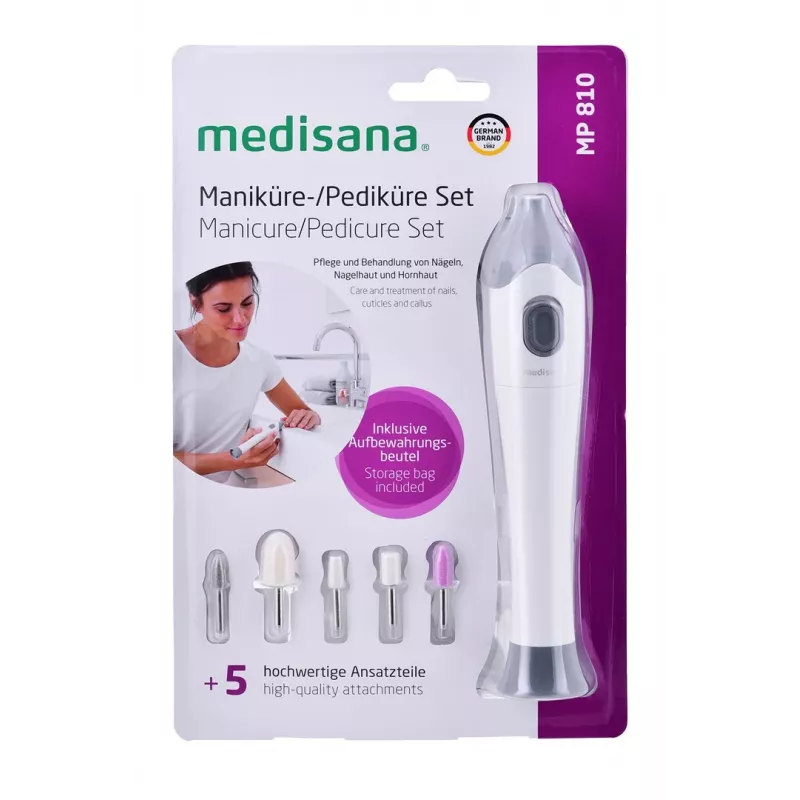Medisana MP 810 Aparelho de Manicure e Pedicure, Branco