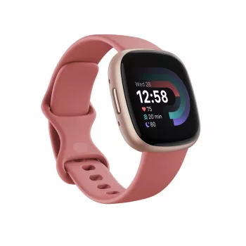 Smartwatch Fitbit Versa 4 digital ecrã tátil rosa
