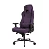 Cadeira gaming Arozzi Vernazza SoftFabric roxa — design ergonómico, braços e altura ajustáveis