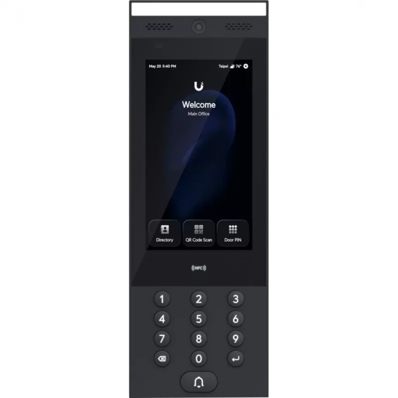 Ubiquiti G3 Intercom terminal intercomunicador INTERIOR/EXTERIOR para gestão de pedidos de acesso para edifícios residenciais e comerciais com suporte de passe tátil