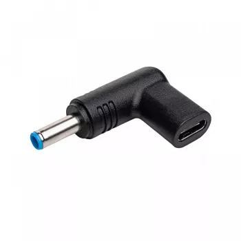 Adaptador de carregamento Akyga AK-ND-C09 USB-C para DC 4,5 x 3,0 mm + pino para portáteis, 18,5-20 V, 100 W, para HP