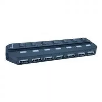 MediaRange MRCS504 - Hub - 7 x USB2.0 - Secretária (MRCS504)
