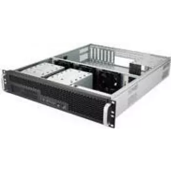 Fantec SG-290 2HE 550MM W/O PS 48,30cm (19) Caixa de servidor para instalação em armários industriais de 48,30cm (19). Construção robusta e acabamento de alta qualidade. Adequado para servidores de segurança, servidores web, servidores de jogos online, NAS e SAN. Expansível com calhas telescópicas. (2214)