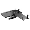 Suporte de teclado sob a secretária Maclean, ajustável, máx. 5 kg, preto, MC-156 B