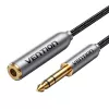 Cabo de áudio Vention BCXHH 2m — ficha macho 6,35 mm para fêmea 6,35 mm, comprimento 2 m