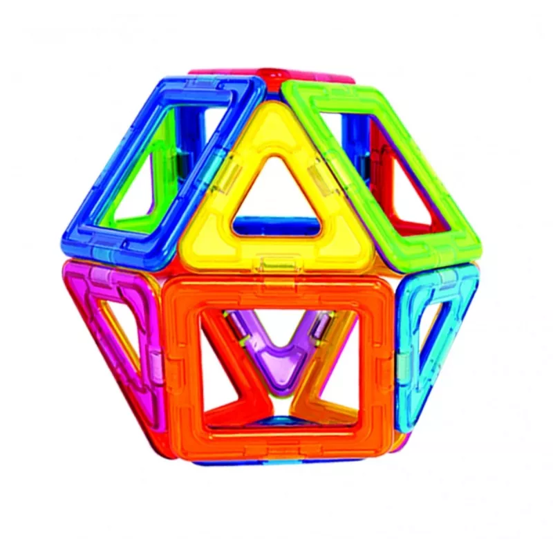 Conjunto de construção magnético MAGFORMERS conjunto de 14 peças — 14 blocos geométricos magnéticos