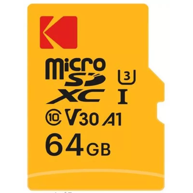 Memória flash Kodak 64GB UHS-I U3 Ultra EKMSDM64GXC10HPRK
