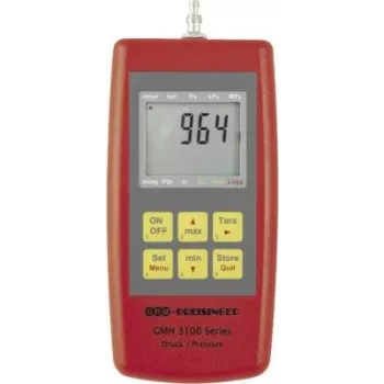 Greisinger GMH3161-12 Medidor de pressão pressão do ar, gases não agressivos, gases corrosivos 0 - 1,3 bar (605296)