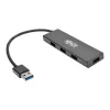 Hub USB 3.0 SuperSpeed de 4 portas ultrafino e portátil U360-004-slim