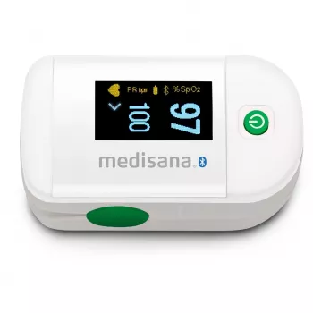 Medisana PM 100 Connect oxímetro de pulso, cinzento/branco