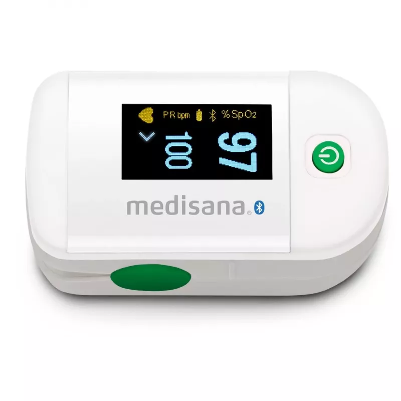Medisana PM 100 Connect oxímetro de pulso, cinzento/branco