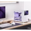 Jonsbo D31 Screen caixa de PC Micro-ATX, vidro temperado, branca