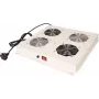 ROLINE 26.21.0299 Unidade de ventilação de teto 19 polegadas, 2 ventoinhas, LIGAR/DESLIGAR, cinzento
