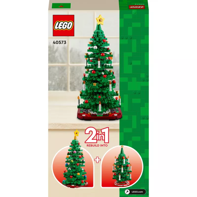 LEGO Árvore de Natal Conjunto 40573 – modelo sazonal de exposição, mini construção decorativa