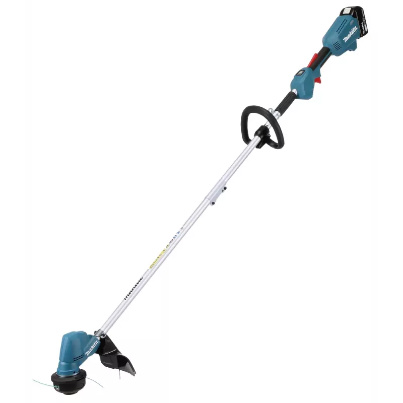 Makita DUR192LRT1, corta-relvas, punho em arco, 6000 rpm, preto, turquesa, 30 cm, 87,8 dB