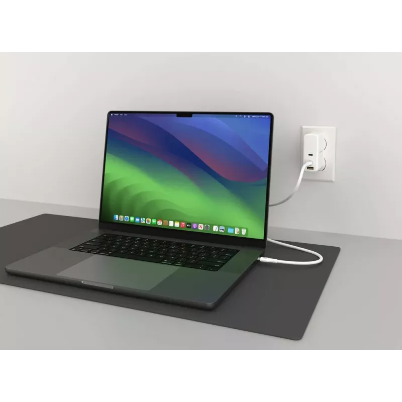 HYPER HyperJuice Cabo USB-C para USB-C de silicone 240W (0,9 m/1 m) - Branco