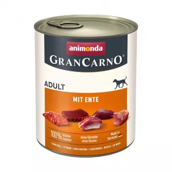 ANIMONDA GranCarno Adult com pato comida húmida para cães, 800 g