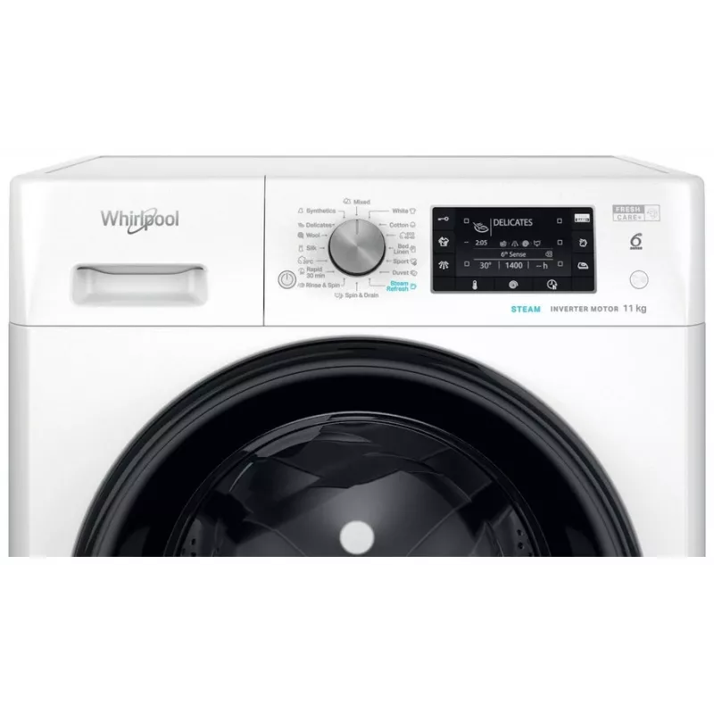 Máquina de lavar roupa Indesit FFD 11489 BV EE, A, carga frontal, capacidade de lavagem 11 kg, 1351 rpm, profundidade 60,5 cm, branco | Whirlpool