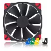 Noctua NF-A20 PWM chromax.black.swap ventoinha de caixa, 200 mm, 350–800 rpm, 18,1 dB, rolamento SSO2, preto