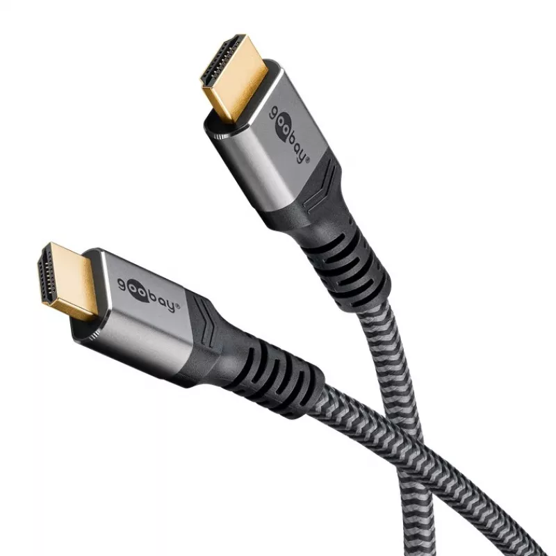 Cabo HDMI Plus High-Speed com Ethernet, 4K @ 60Hz (cinzento, 15 metros)