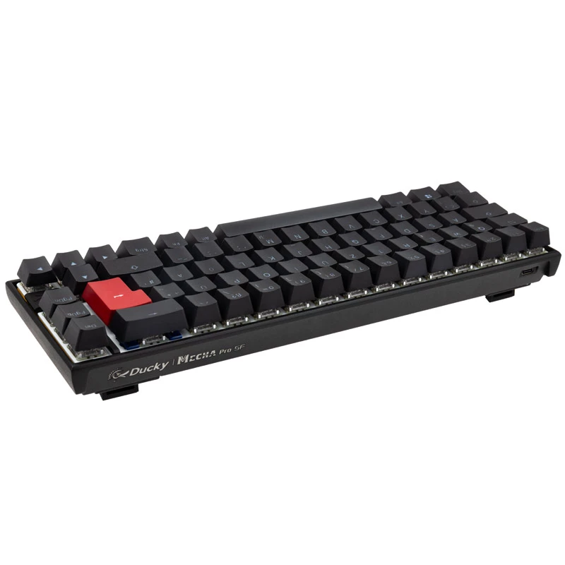 Teclado gaming Ducky Mecha Pro SF USB alemão preto