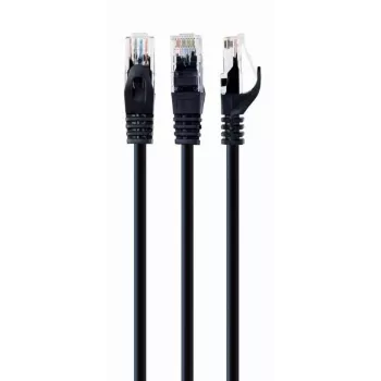 Cabo de rede Gembird PP6U-1M RJ-45 Cat6 1m preto