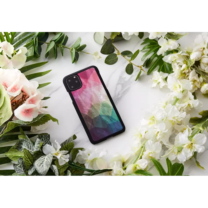 Capa protetora iKins para iPhone 11 Pro Max – Water Flower Preto