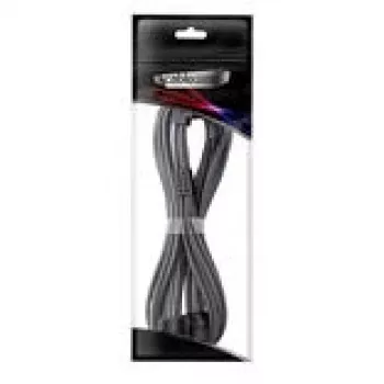 Cabo de ligação CableMod C-Series Pro variante A 90mm 16‑Pin para 2×8‑Pin PCIe carbono